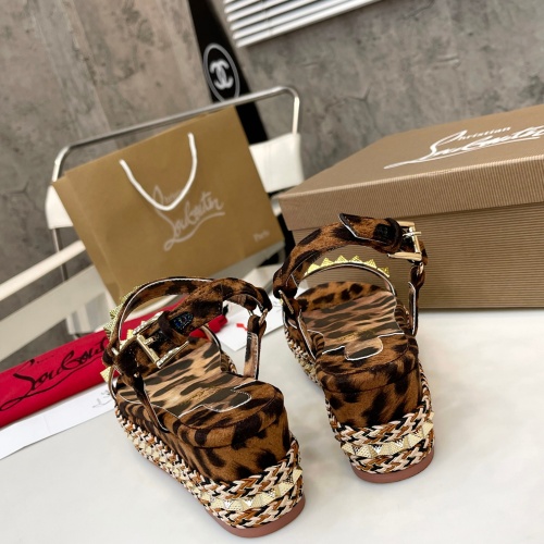 Replica Christian Louboutin Sandal For Women #1185076 $98.00 USD for Wholesale