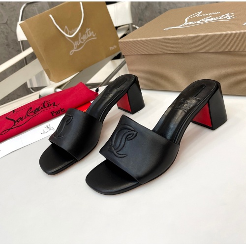 Christian Louboutin CL Slippers For Women #1185092 $96.00 USD, Wholesale Replica Christian Louboutin CL Slippers