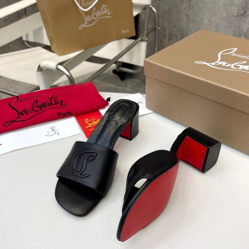 Replica Christian Louboutin CL Slippers For Women #1185092 $96.00 USD for Wholesale
