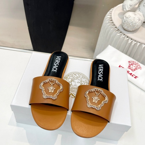 Replica Versace Slippers For Women #1185136 $80.00 USD for Wholesale