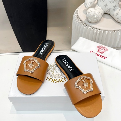 Replica Versace Slippers For Women #1185136 $80.00 USD for Wholesale