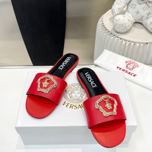 Replica Versace Slippers For Women #1185137 $80.00 USD for Wholesale