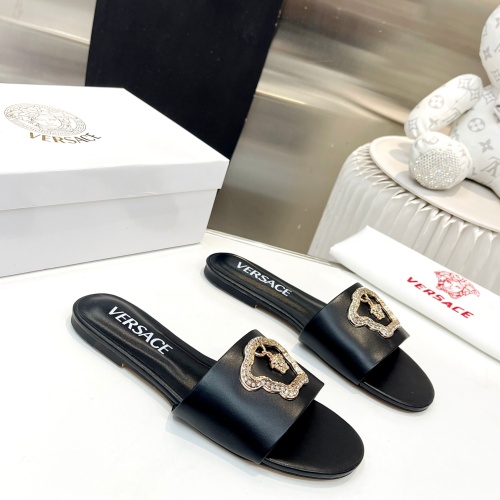 Replica Versace Slippers For Women #1185139 $80.00 USD for Wholesale