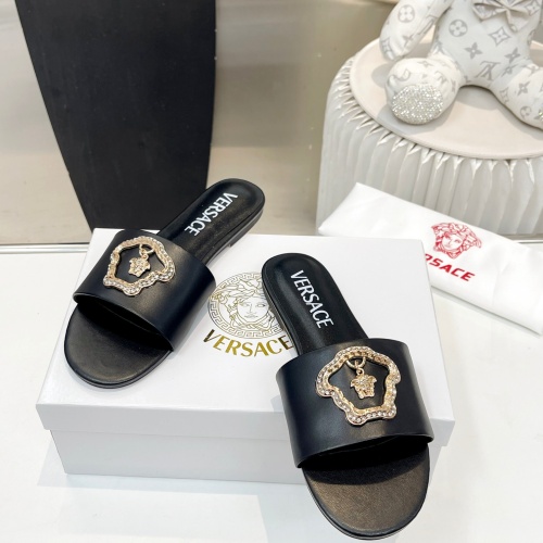 Replica Versace Slippers For Women #1185139 $80.00 USD for Wholesale