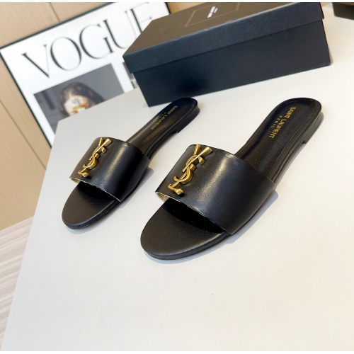 Replica Yves Saint Laurent YSL Slippers For Women #1185145 $76.00 USD for Wholesale