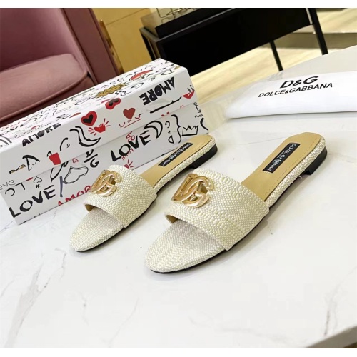 Dolce &amp; Gabbana D&amp;G Slippers For Women #1185327 $76.00 USD, Wholesale Replica Dolce &amp; Gabbana D&amp;G Slippers