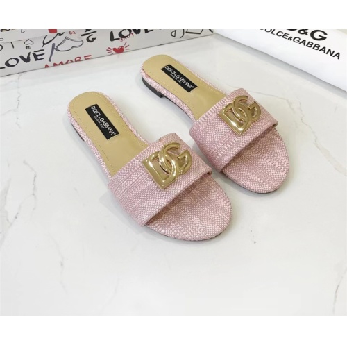 Replica Dolce & Gabbana D&G Slippers For Women #1185330 $76.00 USD for Wholesale