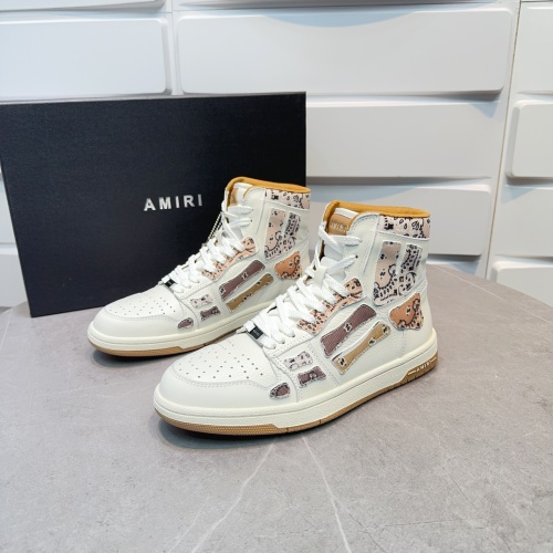 Amiri High Tops Shoes For Men #1185342 $125.00 USD, Wholesale Replica Amiri High Tops Shoes