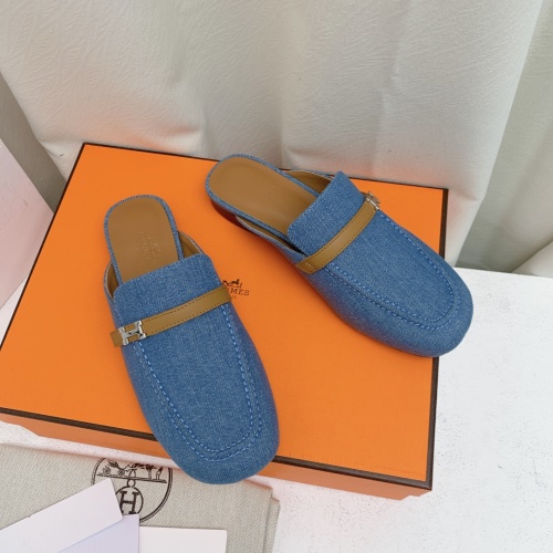Replica Hermes Slippers For Women #1185344 $100.00 USD for Wholesale