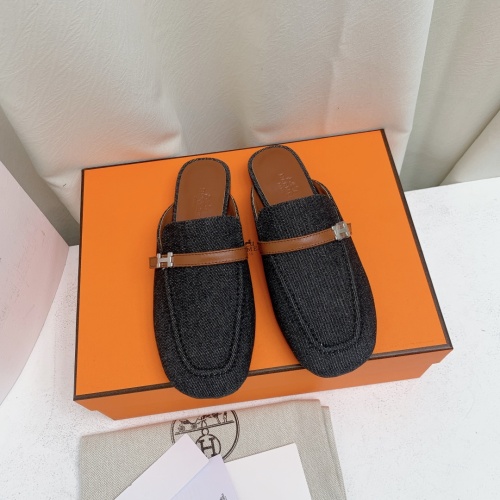 Replica Hermes Slippers For Women #1185345 $100.00 USD for Wholesale