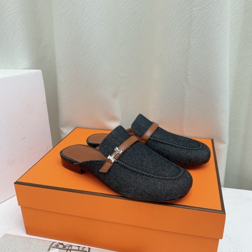 Replica Hermes Slippers For Women #1185345 $100.00 USD for Wholesale