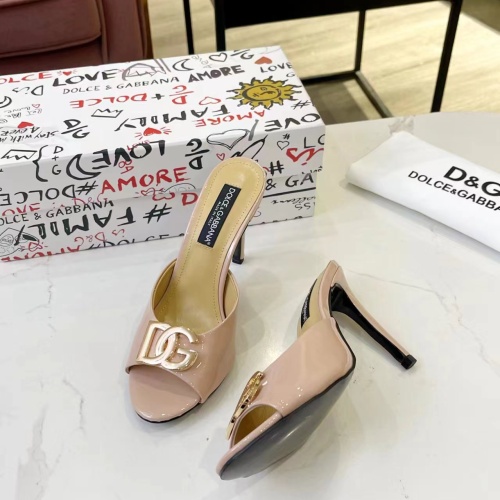 Replica Dolce & Gabbana D&G Slippers For Women #1185358 $85.00 USD for Wholesale