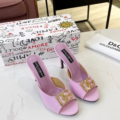 Replica Dolce & Gabbana D&G Slippers For Women #1185359 $85.00 USD for Wholesale