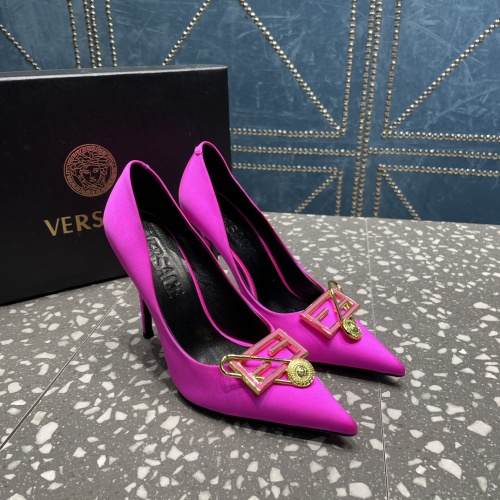 Replica Versace High-Heeled Shoes For Women #1185597 $115.00 USD for Wholesale