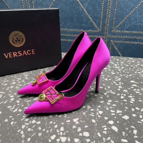 Replica Versace High-Heeled Shoes For Women #1185597 $115.00 USD for Wholesale