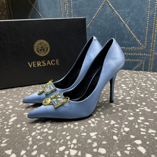 Replica Versace High-Heeled Shoes For Women #1185598 $115.00 USD for Wholesale