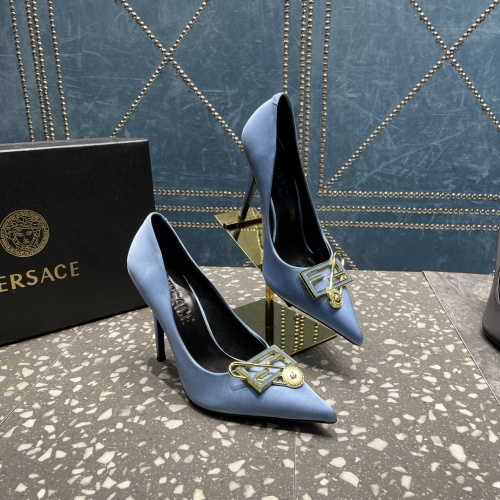 Replica Versace High-Heeled Shoes For Women #1185598 $115.00 USD for Wholesale