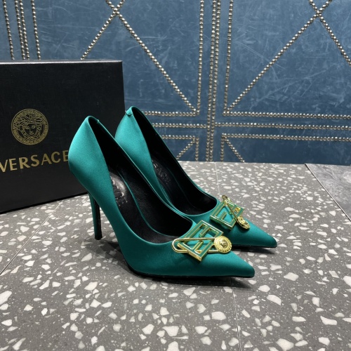 Replica Versace High-Heeled Shoes For Women #1185599 $115.00 USD for Wholesale