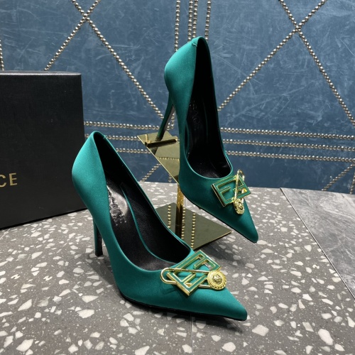 Replica Versace High-Heeled Shoes For Women #1185599 $115.00 USD for Wholesale