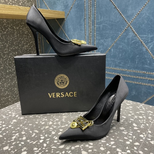 Replica Versace High-Heeled Shoes For Women #1185600 $115.00 USD for Wholesale