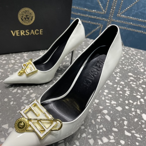 Replica Versace High-Heeled Shoes For Women #1185601 $115.00 USD for Wholesale
