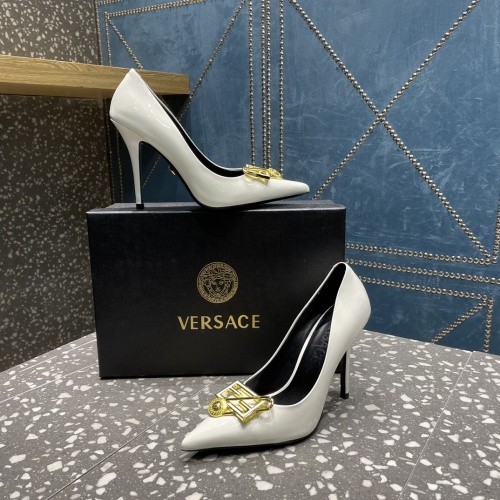 Replica Versace High-Heeled Shoes For Women #1185601 $115.00 USD for Wholesale