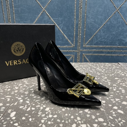Replica Versace High-Heeled Shoes For Women #1185602 $115.00 USD for Wholesale