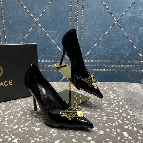 Replica Versace High-Heeled Shoes For Women #1185602 $115.00 USD for Wholesale