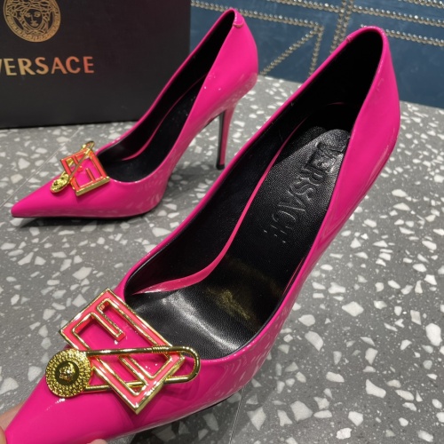 Replica Versace High-Heeled Shoes For Women #1185604 $115.00 USD for Wholesale