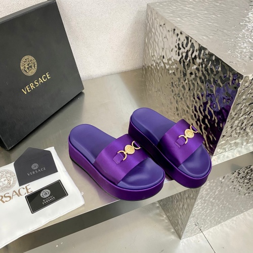 Replica Versace Slippers For Women #1185670 $100.00 USD for Wholesale