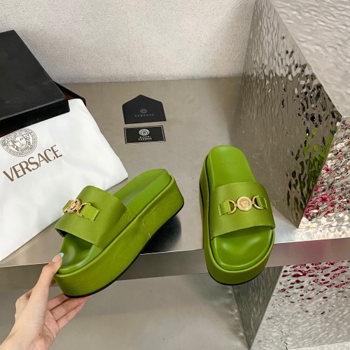 Replica Versace Slippers For Women #1185672 $100.00 USD for Wholesale