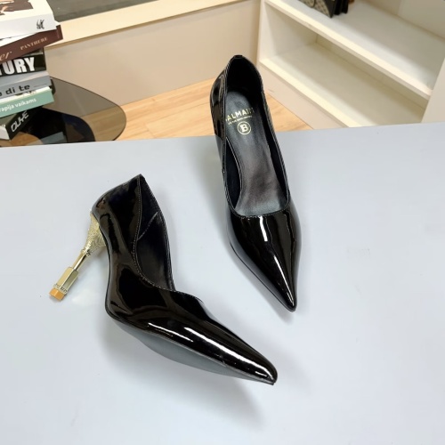 Replica Balmain High-Heeled Shoes For Women #1185905 $80.00 USD for Wholesale