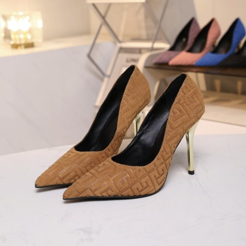 Balmain High-Heeled Shoes For Women #1185907 $80.00 USD, Wholesale Replica Balmain High-Heeled Shoes
