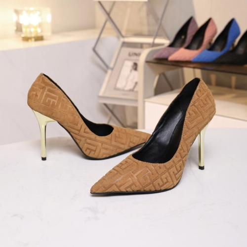 Replica Balmain High-Heeled Shoes For Women #1185907 $80.00 USD for Wholesale
