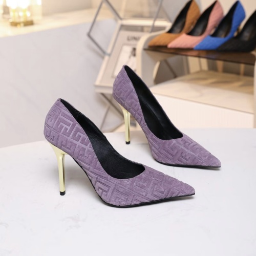 Replica Balmain High-Heeled Shoes For Women #1185909 $80.00 USD for Wholesale