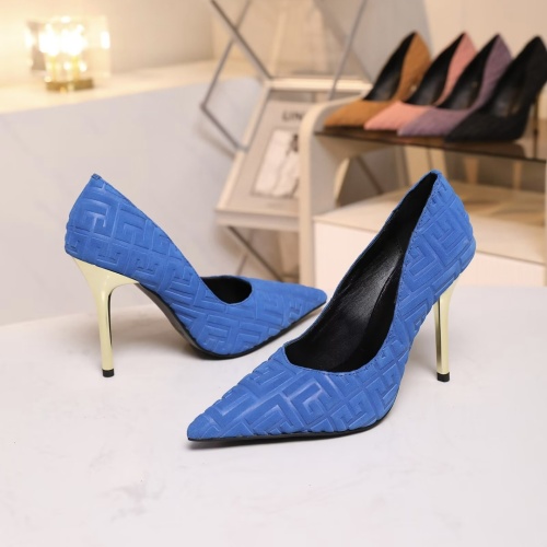 Replica Balmain High-Heeled Shoes For Women #1185911 $80.00 USD for Wholesale