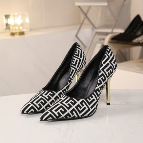 Balmain High-Heeled Shoes For Women #1185915 $80.00 USD, Wholesale Replica Balmain High-Heeled Shoes