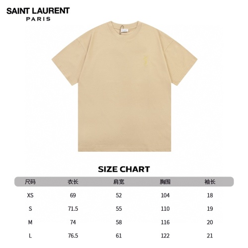 Replica Yves Saint Laurent YSL T-shirts Short Sleeved For Unisex #1185957 $45.00 USD for Wholesale