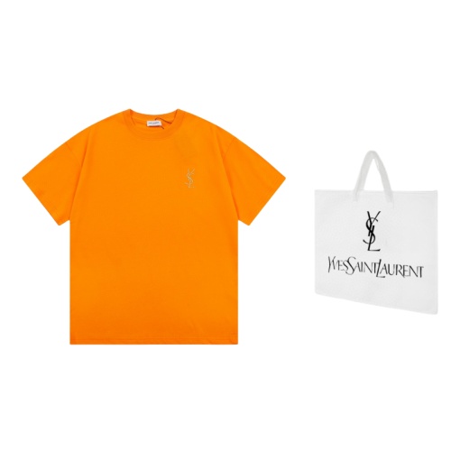 Yves Saint Laurent YSL T-shirts Short Sleeved For Unisex #1185958 $45.00 USD, Wholesale Replica Yves Saint Laurent YSL T-shirts