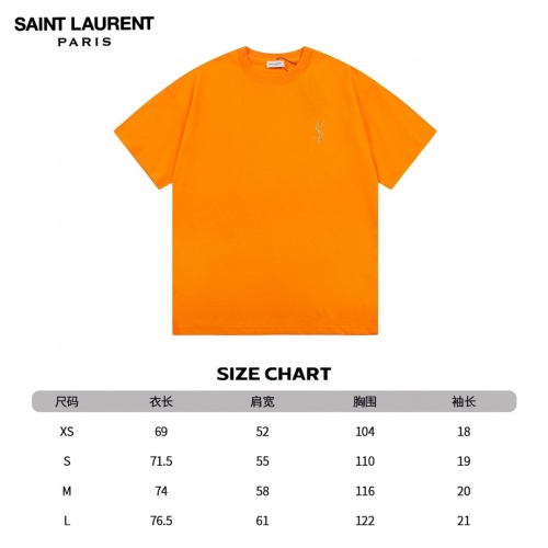 Replica Yves Saint Laurent YSL T-shirts Short Sleeved For Unisex #1185958 $45.00 USD for Wholesale