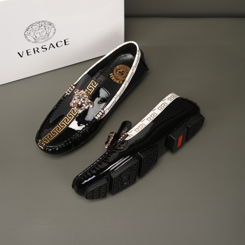 Versace Leather Shoes For Men #1186117 $68.00 USD, Wholesale Replica Versace Leather Shoes