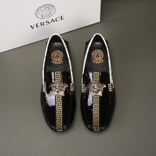 Replica Versace Leather Shoes For Men #1186117 $68.00 USD for Wholesale