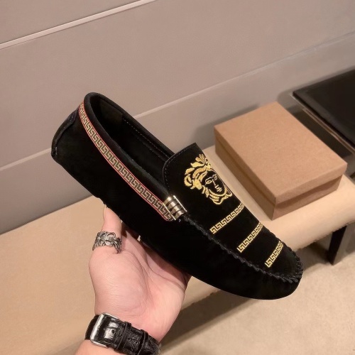 Replica Versace Leather Shoes For Men #1186121 $68.00 USD for Wholesale