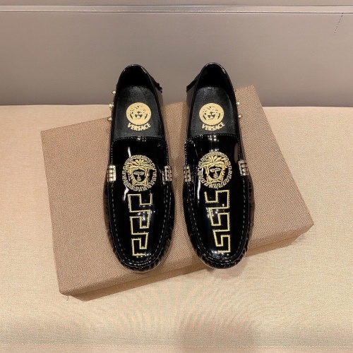 Replica Versace Leather Shoes For Men #1186125 $72.00 USD for Wholesale