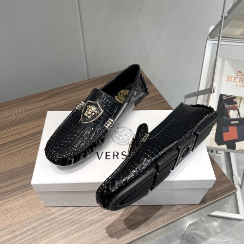 Replica Versace Leather Shoes For Men #1186126 $72.00 USD for Wholesale