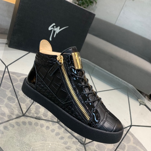Replica Giuseppe Zanotti High Tops Shoes For Men #1186146 $92.00 USD for Wholesale