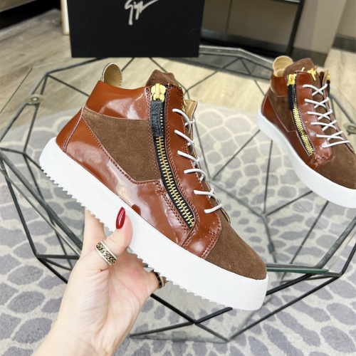 Replica Giuseppe Zanotti High Tops Shoes For Men #1186153 $92.00 USD for Wholesale