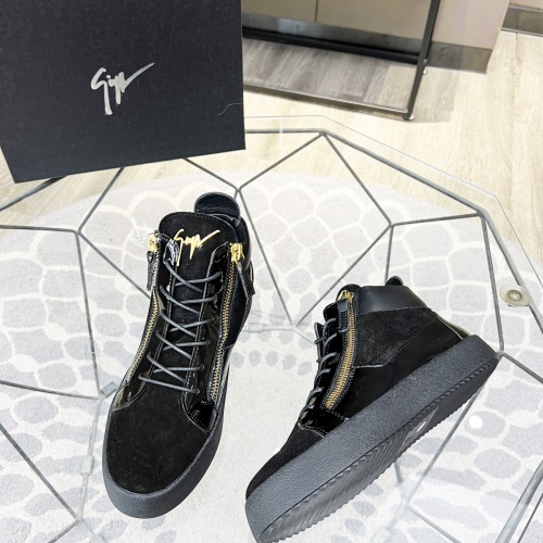Replica Giuseppe Zanotti High Tops Shoes For Men #1186154 $92.00 USD for Wholesale
