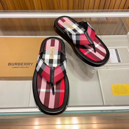 Replica Burberry Slippers For Men #1186237 $60.00 USD for Wholesale