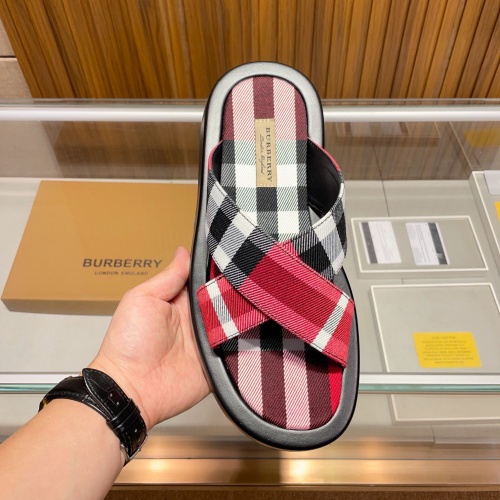 Replica Burberry Slippers For Men #1186247 $60.00 USD for Wholesale